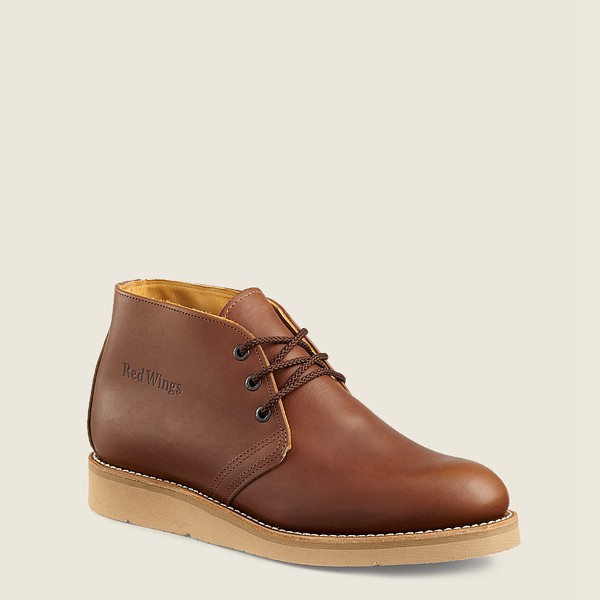 Work Støvler Herre - Red Wing Traction Tred - Chukka Soft Toe - Brune - REKYIA-613